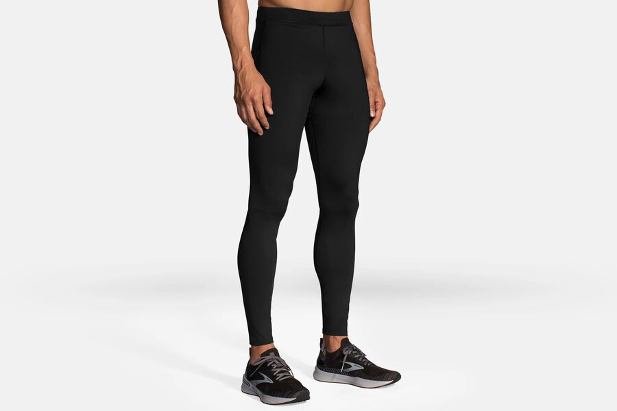 Mens Brooks Source Tight Bottoms Black | 549127-GAO